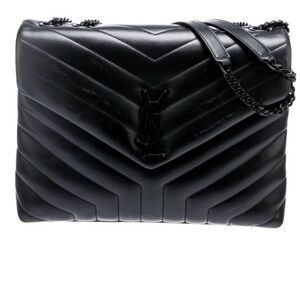 Saint Laurent Black medium LouLou Shoulder Bag